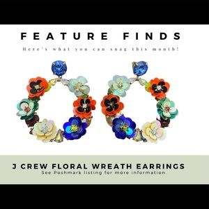 J. Crew Floral Wreath Earrings